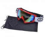 Unit Ochelari motocross atv enduro Unit, culoare rama rosu, lentila fumurie colorata (AB361018RB) - simoto