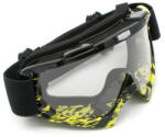 XTR Ochelari cross atv enduro, XTR, lentila transparenta, culoare rama negru galben (BMA-913) - simoto