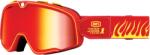  Ochelari cross atv 100% Barstow DHT Spry, lentila oglinda, culoare rama rosu galben (26013235PE) - simoto