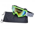 Unit Ochelari motocross atv enduro Unit, culoare rama lime, lentila fumurie curcubeu (AB361018GB) - simoto