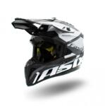Asix Casca motocross enduro copii Asix 127, culoare negru alb, marime YS (ASIX127-923S)