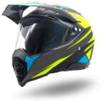 XTR Casca motocross enduro adulti XTR 128, culoare galben albastru, marime M (XTR128-929M)