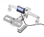 WMX Suport numar + lampa, pentru moto atv, aluminiu, culoare argintiu, universal (AW568991S) - simoto