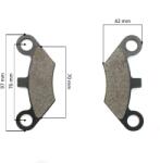 XTR Set 2 placute frana fata atv 200cc, china 97x42cm (EVRTT-33) - simoto