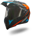 XTR Casca motocross enduro adulti XTR 128, culoare portocaliu albastru, marime XL (XTR128-930XL)