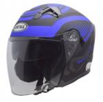 Awina Casca moto semi-integrala Jk528, culoare albastru negru mat, marime L (AJ0085) - simoto