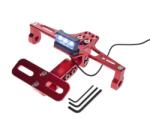 WMX Suport numar cu lampa pentru moto atv, din aluminiu, culoare rosu, universal (AW568991R) - simoto