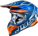 JUST1 Casca moto atv JUST1 J39 Thruster, culoare albastru portocaliu, marime M (KASJUS1235) - simoto