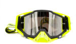 Asix Ochelari cross atv enduro, Asix AS1, lentila argintie, culoare rama galben fluo negru mat (KAI-93) - simoto