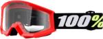  Ochelari copii ATV cross 100% Strata Mini Grom Red, sticla clara (26012468PE) - simoto