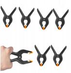 GearPro 6DB-OS Szett Műanyag Klip Klip Fotó Stúdió Béka Hátlap (Mocny klips uchwyt studyjny zacisk żabka)