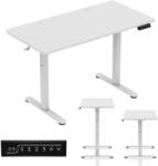 Huzaro Birou Gaming huzaro Birou electric Huzaro Hero 8.1, reglare 72-118 cm, panou LED, capacitate 50 kg, 120×60 cm, Alb (HZ-HERO 8.1 WHITE)