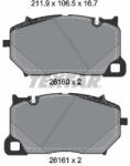 TEXTAR set placute frana, frana disc TEXTAR Q+ 2616001 (2616001)