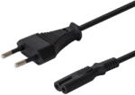 SAVIO CL-100 tápkábel Fekete 1, 8 M IEC Type E (3.4 mm, 3.1 mm) IEC C7 (CL-100)