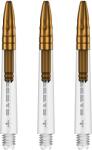 Mission darts szár Sabre, arany top, átlátszó Szár hossza: 44 mm