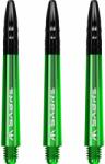 Mission darts szárak Sabre, fekete top, zöld Szár hossza: 49 mm