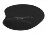 Delock Ergonómikus egérpad géles csuklótámasszal fekete 230 x 202 x 24 mm (DL12040) (DL12040)