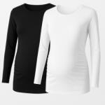 R&d Hosszú ujjú kismama felső 2db-os szett (s) fekete-fehér 01205