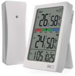 EMOS Digitális hőmérő páratartalom-mérővel, vezeték nélküli érzékelővel, óra, dátum E0558W (E0558W) - scom