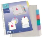 Viquel Genotherm, lefűzhető, jelölőfüles, A4, 90 mikron, víztiszta, 6 részes, VIQUEL (IV154116) - papirdepo