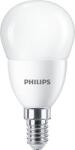 Philips LED izzó, E14, kisgömb, P48, 7W, 806lm, 2700K, PHILIPS CorePro (PLED54)