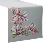 Eurofirany Magnólia virágmintás gobelin asztali futó Szürke 45x140 cm +/-5% (HS416103)