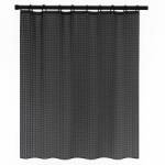 DuraHome Fürdőszobai függöny, 180 × 180 cm PEVA, 2D, fekete