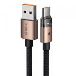 Mcdodo Cablu Date/Incarcare McDodo CA-6891, USB-A - USB-C, 66W, 1.2m (Negru/Auriu)