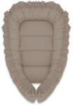 MimiNu Cosulet bebelus, MimiNu, Pentru dormit, Baby Nest 55 x 75 cm, Cu Volanase, Husa 100% bumbac, Din bumbac certificat Oeko Tex Stan (6426972031035)