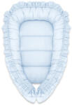 MimiNu Cosulet bebelus, MimiNu, Pentru dormit, Baby Nest 55 x 75 cm, Cu Volanase, Husa 100% bumbac, Din bumbac certificat Oeko Tex Stan (6426972030885)