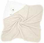 Bocioland Prosop de baie, Bocioland, Cu gluga, 100% bumbac, 100x100 cm, Teddy Bear, Sand (BL049)