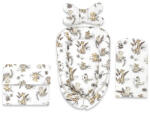 MimiNu Set 4 in 1 Cosulet bebelus, MimiNu, Baby Cocoon 75x55 cm, Husa bumbac, Din bumbac certificat Oeko Tex Standard 100, Cu paturica (6426972031158)
