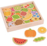 Bigjigs Toys Set magnetic - Fructe si Legume (BJ273) - roua