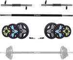  Súlyzókészlet inSPORTline Pumpstar Plus 2-20kg, edzett műanyagból készült tengely, csúszásmentes markolat, üreges tengelyek egykezes súlyzóhoz