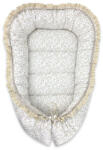 MimiNu Cosulet bebelus, MimiNu, Premium, Pentru dormit, Baby Nest 55 x 75 cm, Cu Volanase si dantela, Husa 100% bumbac, Din bumbac cert (6426972031240)
