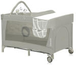 Lionelo Patut pliant, Lionelo, Flower, Cu doua nivele, Cu arcada, Geanta transport, Masuta de infasat, Bara cu jucarii, Fereastra latera - roua - 473,00 RON
