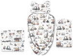 MimiNu Set 4 in 1 Cosulet bebelus, MimiNu, Baby Cocoon 75x55 cm, Husa bumbac, Din bumbac certificat Oeko Tex Standard 100, Cu paturica (6426972031196)