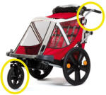 Bellelli Urban Kit első kerék és tolókar szett biciklis utánfutóhoz