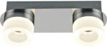 Flair Aplică baie de tavan crom/alb cu LED integrat Flair Azimech 2x6, 5W 630 lumeni IP44 (A2166/2)