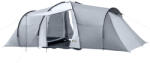 Outsunny Cort de Camping pentru 5 Persoane cu 2 Camere Impermeabile cu Baldachin, 590x245x193 cm, Gri
