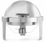  Chafing edény - kerek Rolltop fedővel, HENDI, 5, 6L, 510x540x(H)480mm (470312)