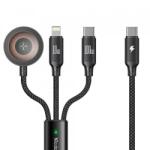 Mcdodo Cablu Incarcare McDodo CA-4940 O 3in1, USB-C - Lightning / USB-C / QI, 100W, 1.2m