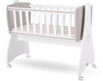 Lorelli First Dreams ringatható bölcső 105x55 - White / String New - pepita - 49 340 Ft