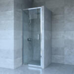 Welland SS-70 zuhanyajtó - 70 cm - króm profil - pepita