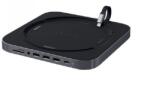 Satechi Aluminium Type-C Stand and Hub for Mac Mini, állvány és HUB (ST-ABHFM) (ST-ABHFM)