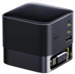 Baseus Super GaN 100W asztali gyorstöltőállomás, behúzható kábellel (P1016400112300) (P1016400112300)