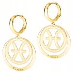  Arany fülbevalók a Halak csillagjegygel Halak Zodiacs 925 EZÜST