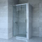 Welland SS-90 zuhanyajtó - 90 cm - króm profil - pepita