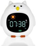 Zopa Ceas deșteptător pentru copii din silicon cu lumină de noapte și muzică, Bufniță (BD8595114436729)