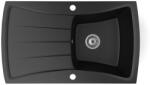 NERO Gránit Mosogatótálca NERO Venezia + Szifon (matt fekete)